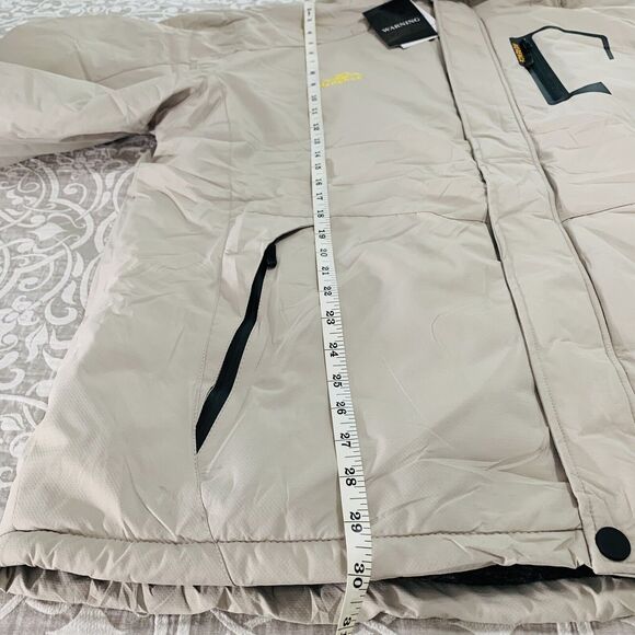 Merence Jacket Men XL Beige Outdoor Weathergear Sport Oscilator Hooded Comfy NWT - Picture 8 of 16